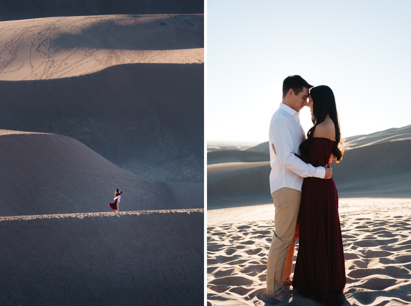 Great Sand Dunes engagement session Colorado