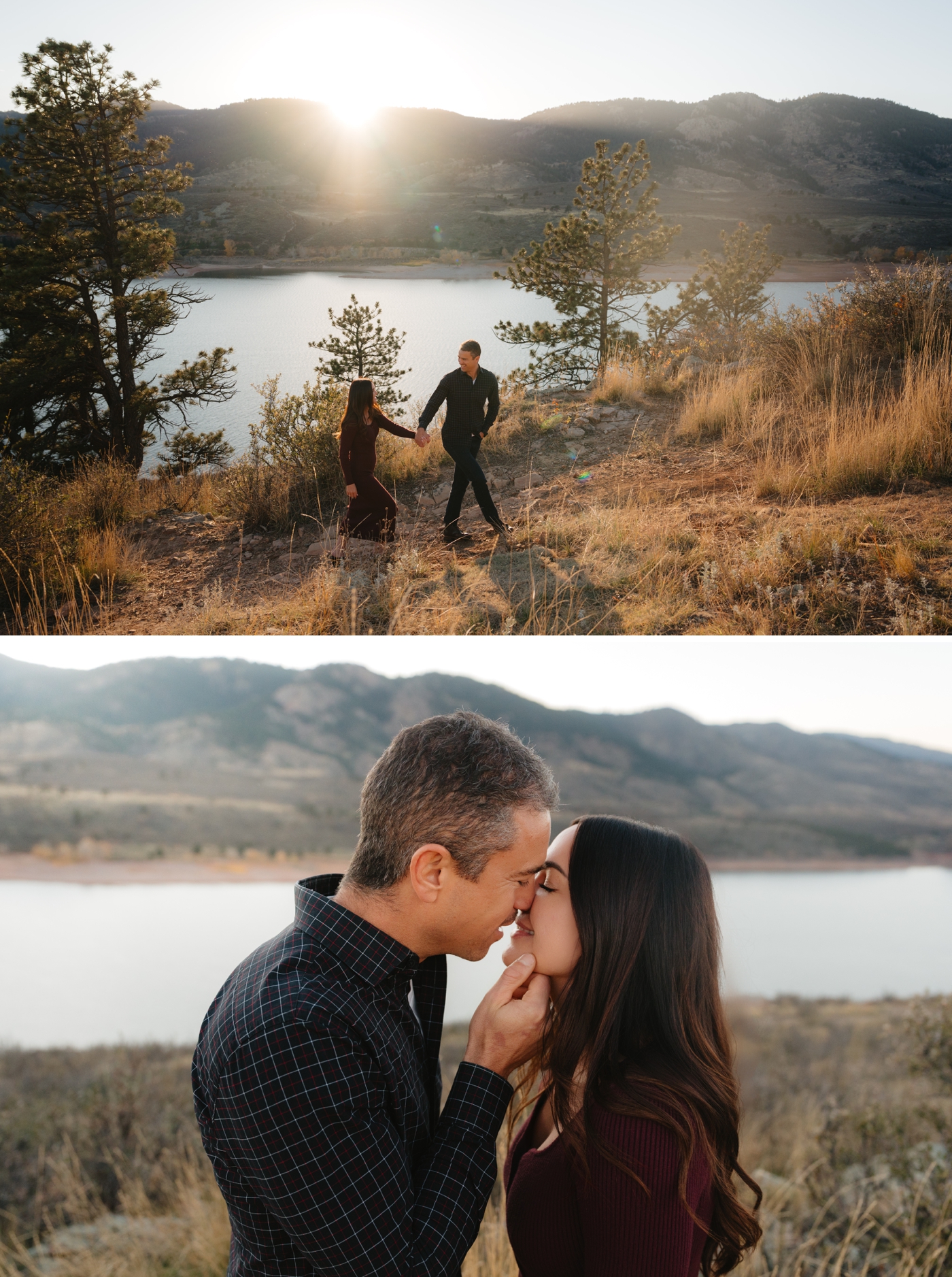 Horsetooth Reservoir engagement session Colorado