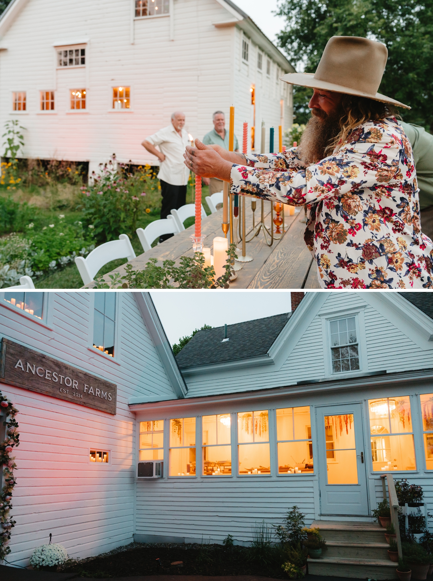 Intimate wedding at Ancestor Farms