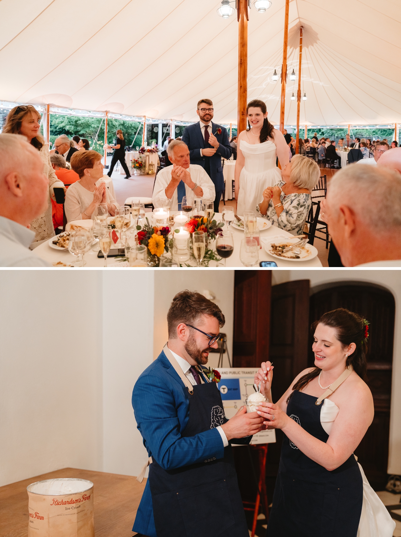 Wedding reception at the Willowdale Estate