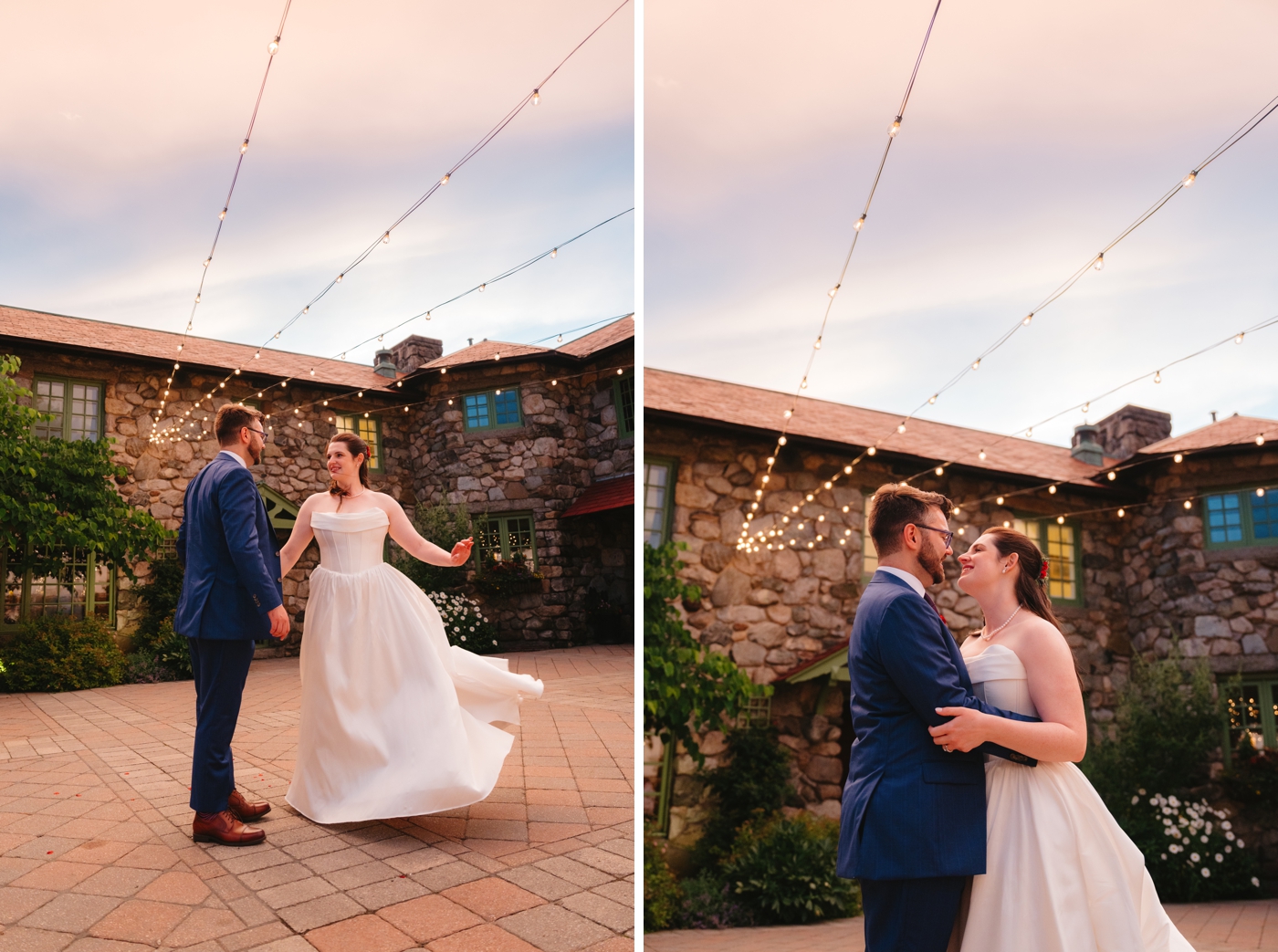 Sunset wedding portraits by Louvenirs