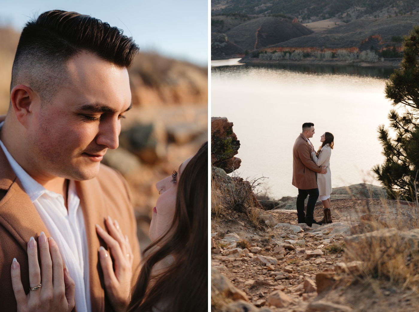 Engagement photos at Horsetooth Reservoir