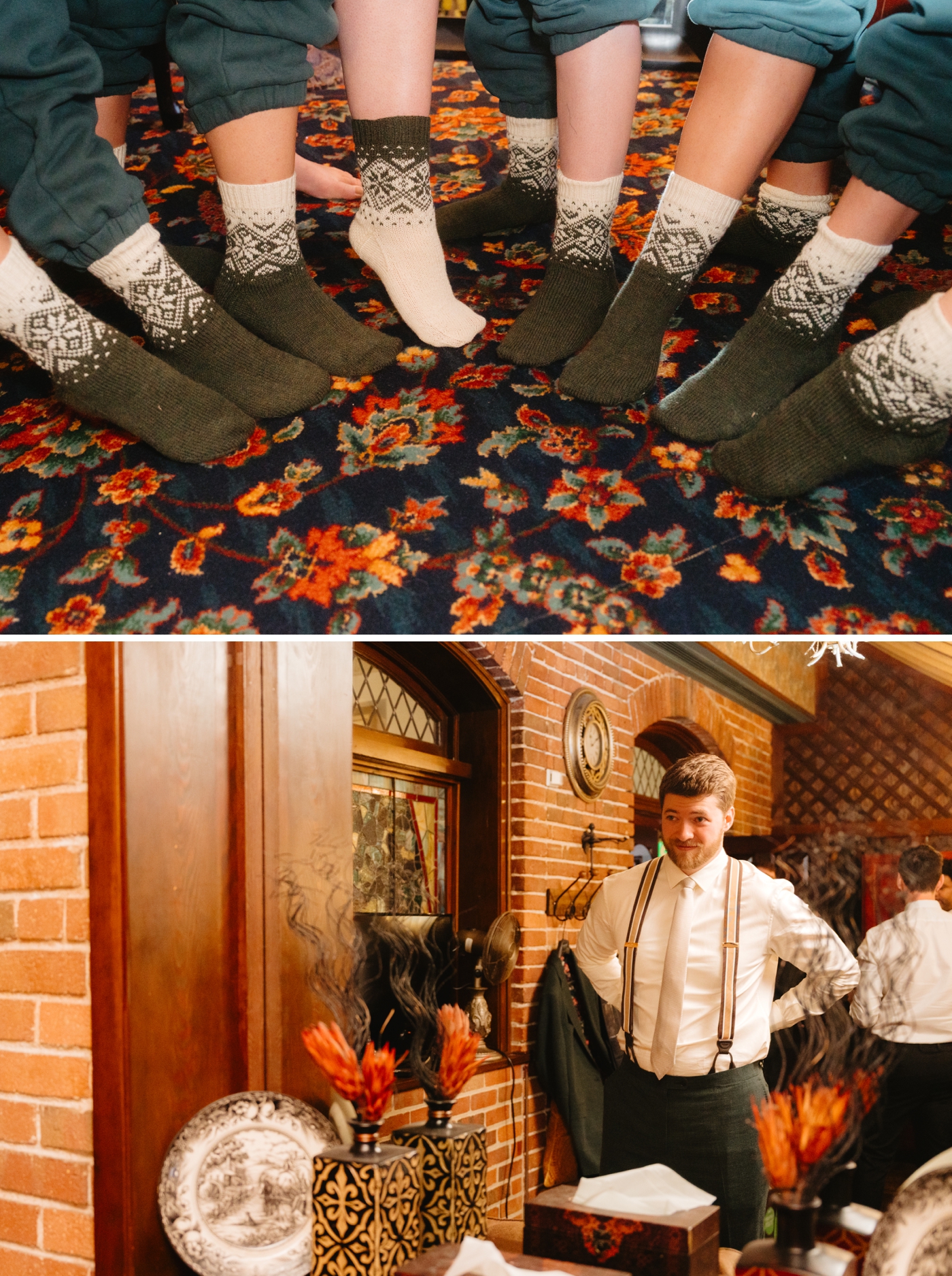 Groom getting ready for his wedding at the Wellshire Event Center