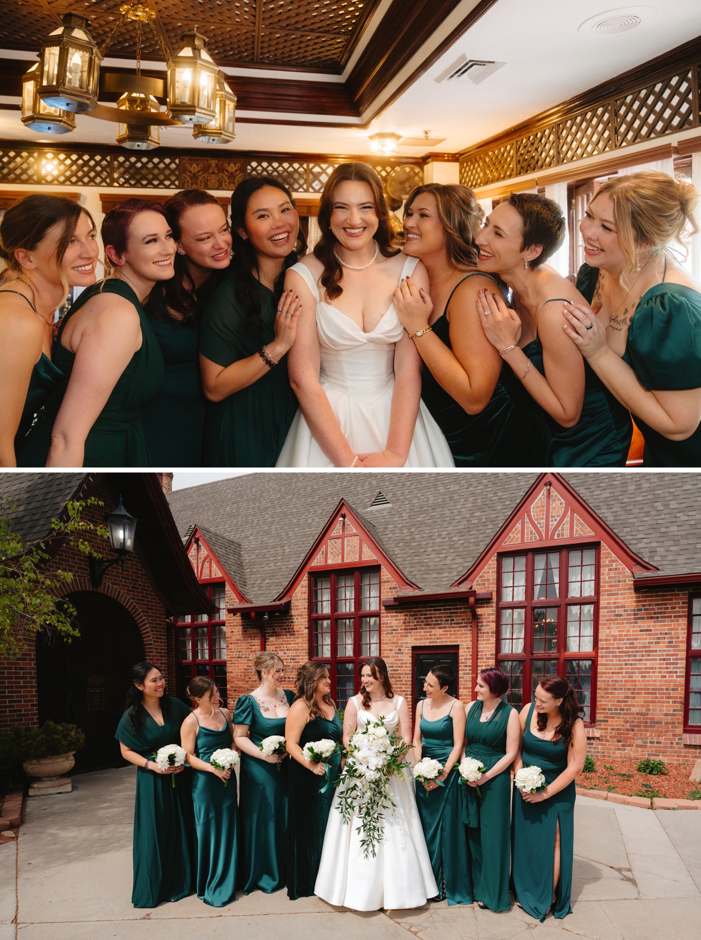 Bridal party portraits at the Wellshire Event Center